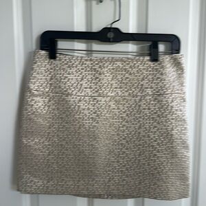 Gold and silver mini skirt, Express